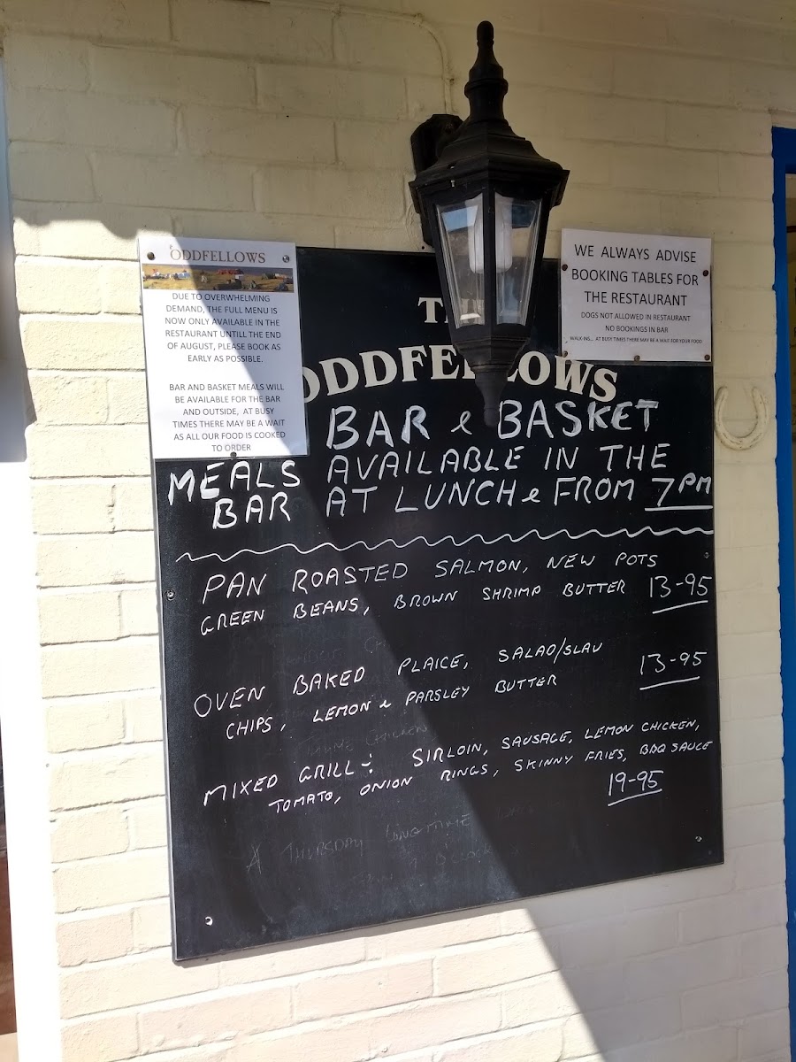 The Oddfellows Arms Menu - Image 3